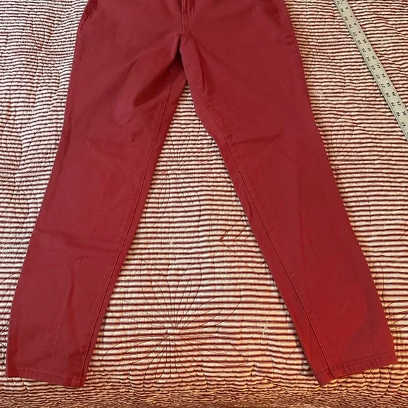 Style & Co. Curvy Skinny Leg Pants in Vibrant Red - Picture 2 of 6